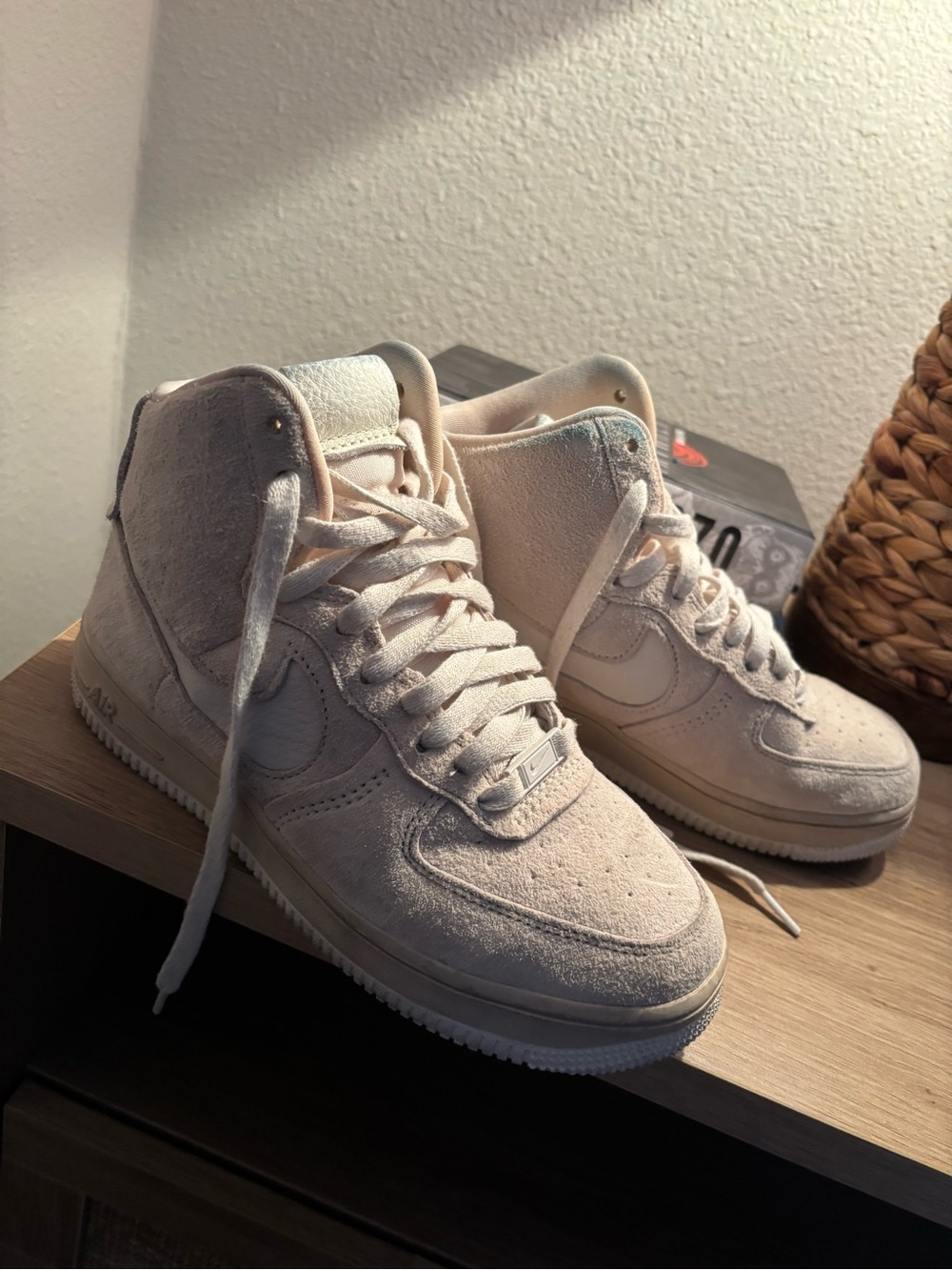 Nike Women’s High-Top Sneakers in Beige